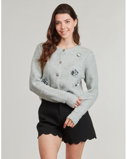 Moony Mood Gray Cardigans Ellia