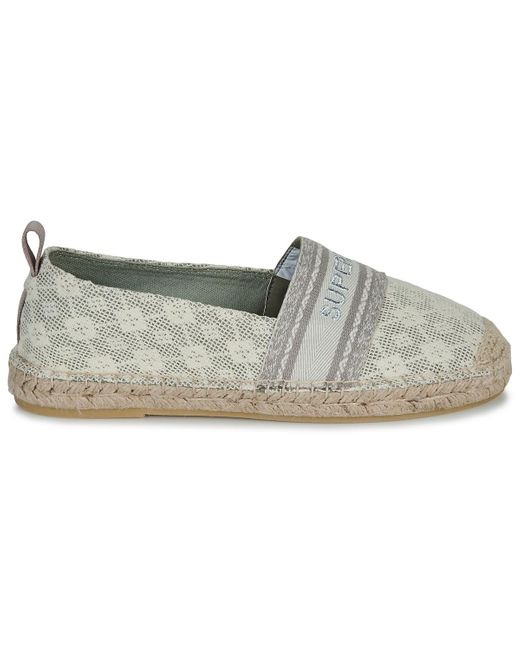 Superdry Gray Espadrilles / Casual Shoes Canvas Espadrille Overlay Shoe