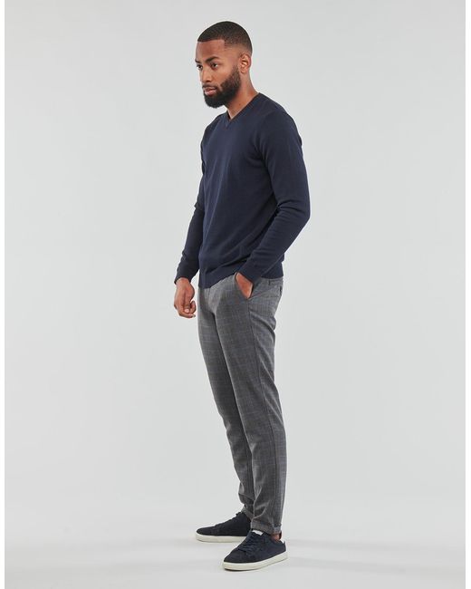 Jack & Jones Gray Jpstmarco Jjconnor Akm Cargo Trousers for men