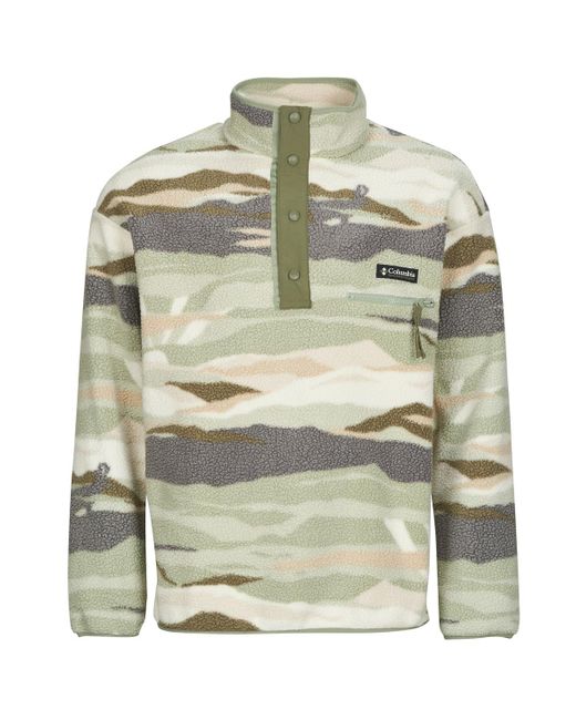 Columbia Gray Fleece Jacket Helvetia Ii Printed Half Snap Fleece for men