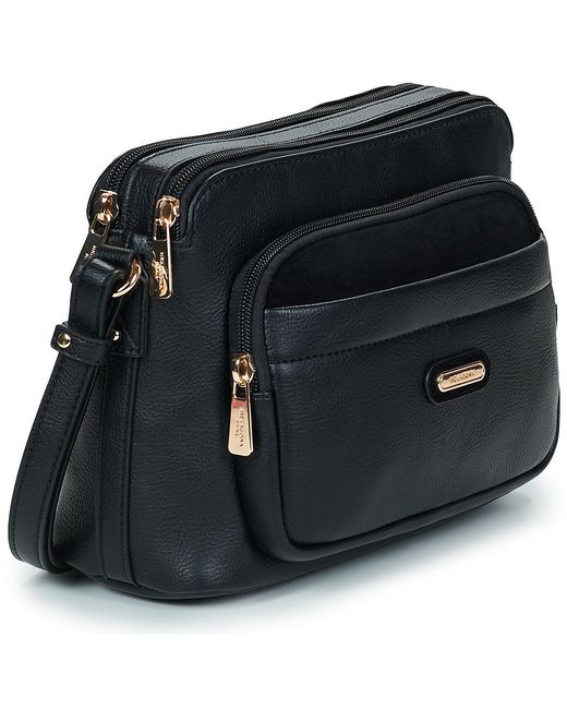 Hexagona Black Shoulder Bag Moly