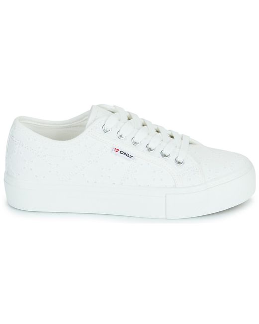 ONLY White Shoes (trainers) Onlnoomi Platform Sneaker