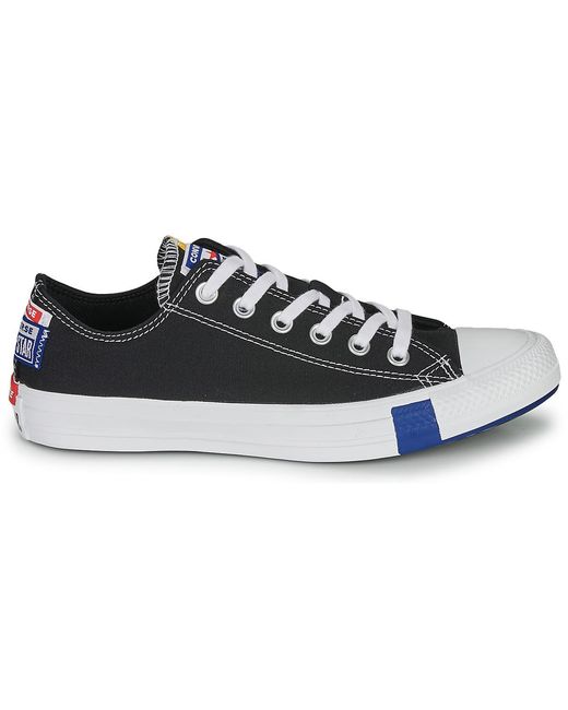 Converse Blue Shoes (trainers) Chuck Taylor All Star Logo Stacked - Ox