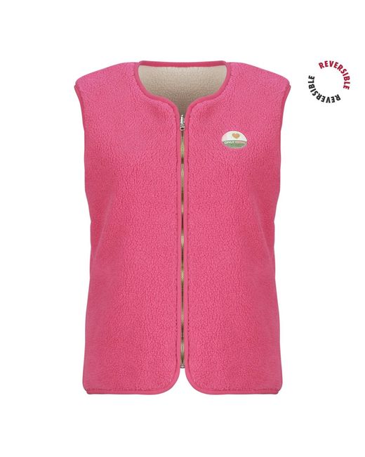 ONLY Pink Jacket Onlbaby Teddy Vest Reversible