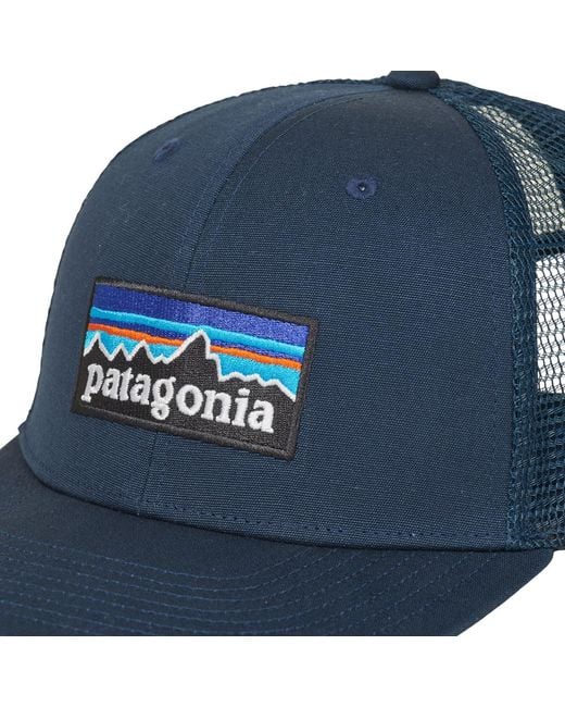 Patagonia Blue Cap P-6 Logo Trucker Hat