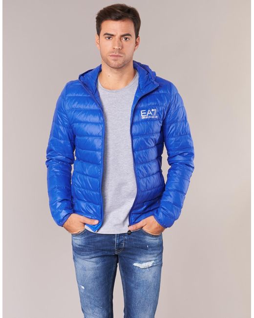 Mening Imperialisme Vestlig EA7 Synthetic Emporio Armani Quilted Jacket Blue - Save 48% - Lyst