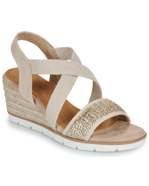 Tom Tailor Metallic Wedge Sandals Isabeau
