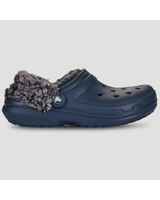 CROCSTM Blue Clogs (shoes) Classic Fleece Lined Clog