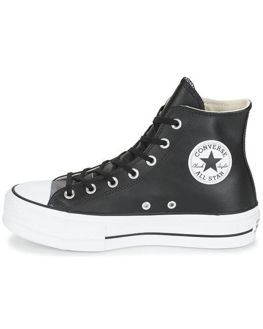 Converse Chuck Taylor All Star Lift Clean Leather Hi Shoes (high-top  Trainers) in Black - Save 20% - Lyst