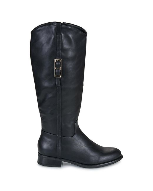Moony Mood Black Flat Boots Parker