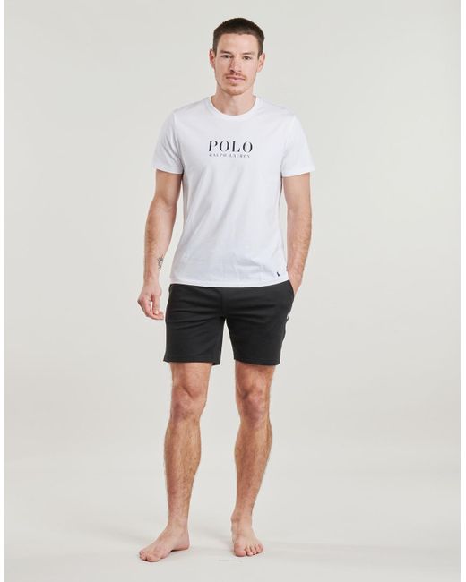 Polo Ralph Lauren Black Shorts Slim Short Sleep Bottom for men