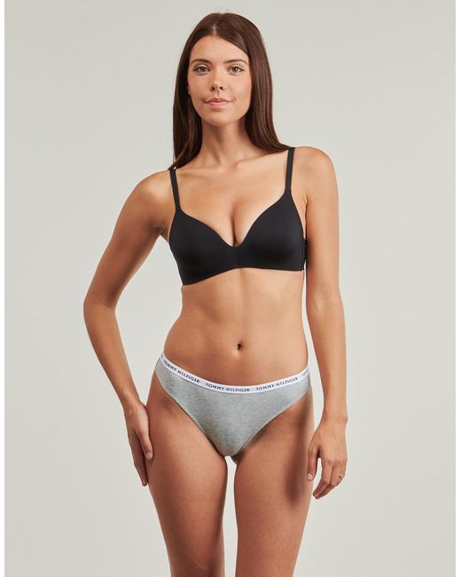 Tommy Hilfiger Black Tanga Briefs 3p Thong
