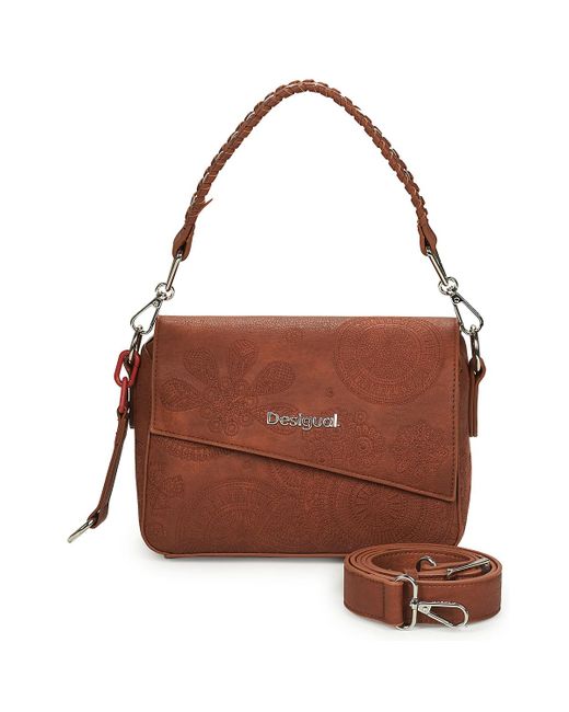 Desigual Brown Shoulder Bag Dejavu Phuket Mini