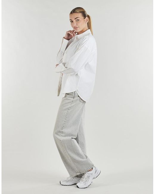 JJXX White Shirt Jxcaro Poplin Ls Rlx Shirt