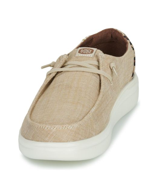 HeyDude Natural Slip-ons (shoes) Wendy Rise Animal