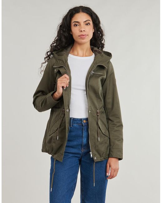 ONLY Green Parka Onllorca Life Canvas