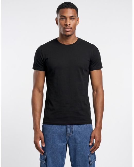 BOTD Black T Shirt Estoila for men