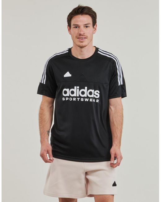Adidas Black T Shirt M Tiro Tee Q1 for men