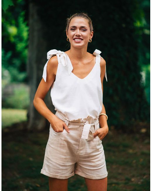 Celeste Gray Shorts Amandine