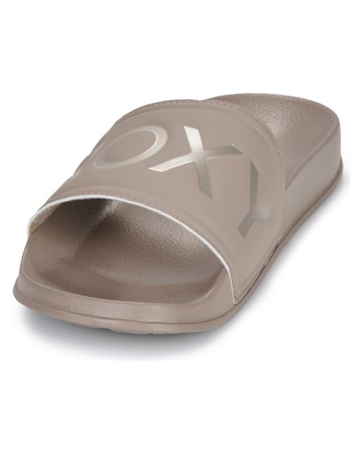 Roxy Gray Flip Flops / Sandals (shoes) Slippy Ii