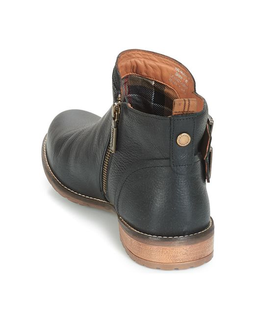 barbour black ankle boots
