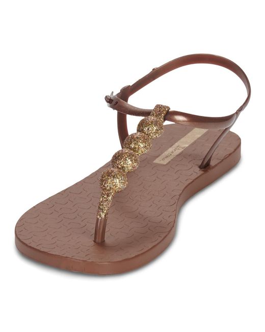 Ipanema Brown Flat Sandals Class Easy On Glow