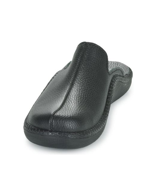 Josef Seibel Black Flip Flops Monaco 202 G for men