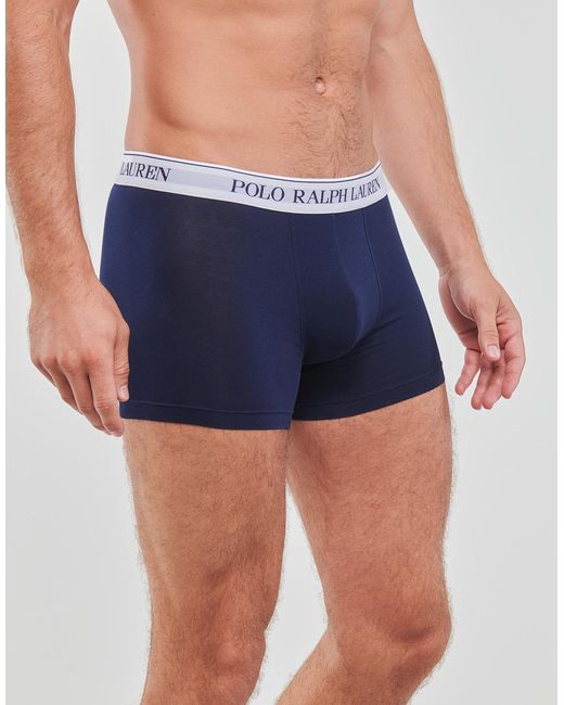Polo Ralph Lauren Blue Classic Trunk X3 Boxer Shorts for men