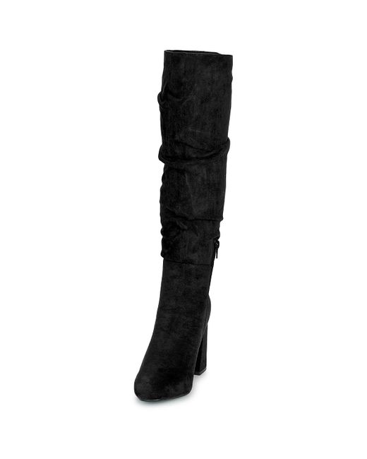 Moony Mood Black Heeled Boots Laurilyn