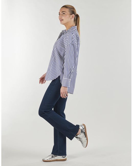Jdy Blue Shirt Vesper L/s Lurex