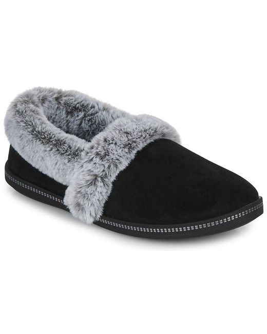 Skechers Black Cozy Campfire Team Toasty Slippers