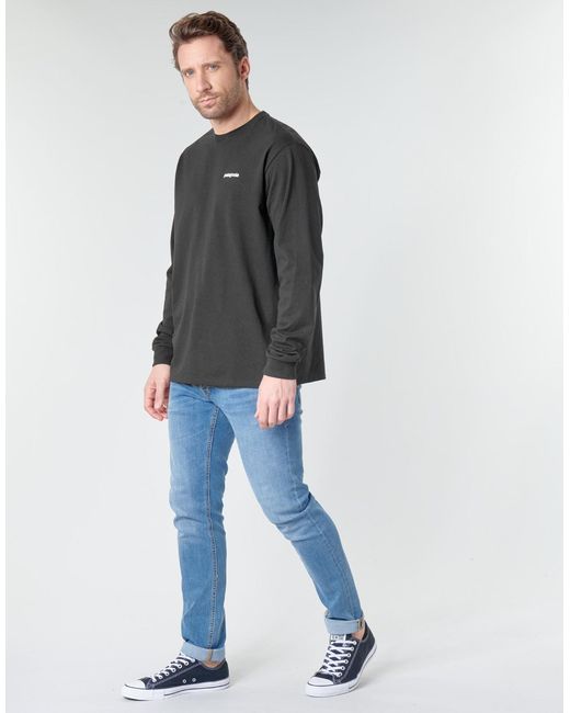 Patagonia Gray M's L/s P-6 Logo Responsibili-tee Long Sleeve T-shirt for men
