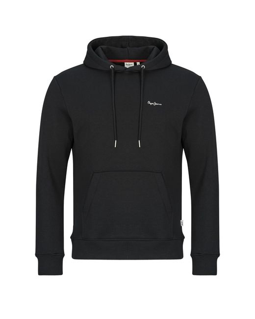 Pepe Jeans Black Hoodies Griffin Hoodie for men