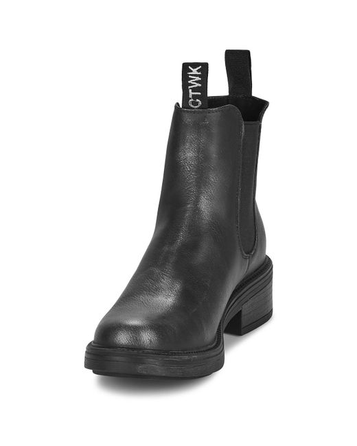 Chattawak Black Low Ankle Boots Kalmu