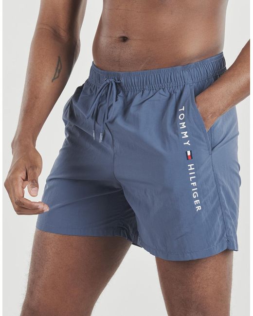 Tommy Hilfiger Blue Trunks / Swim Shorts Medium Drawstring Zip Pocket for men