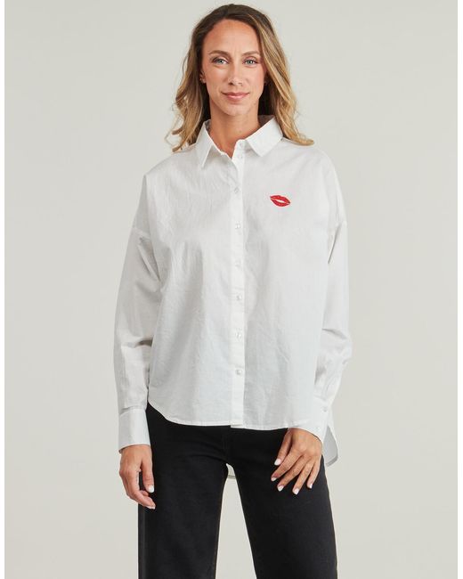 Pieces White Shirt Pcjanne