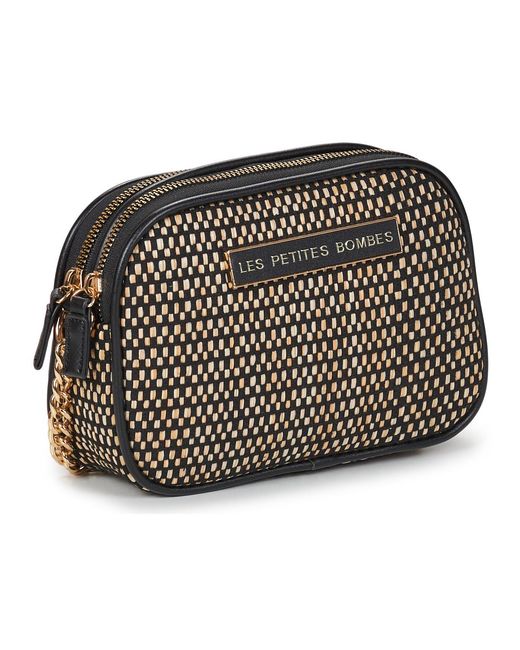 Les Petites Bombes Black Shoulder Bag Albane