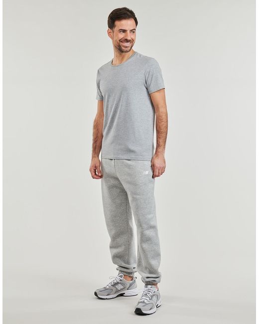 New Balance Gray Tracksuit Bottoms French Terry JOGGER for men
