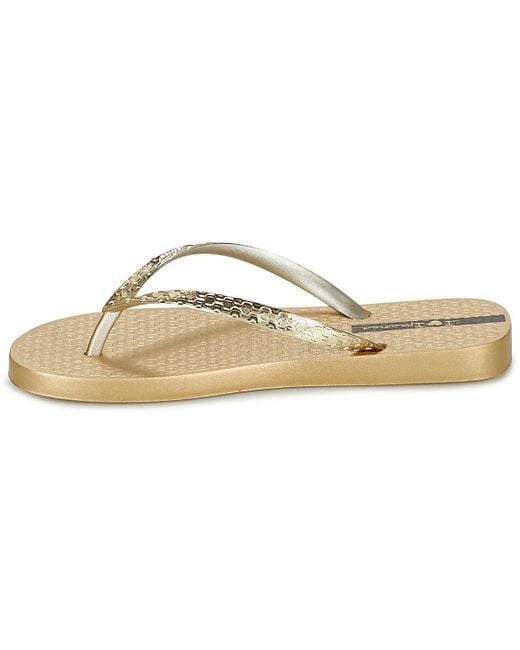 Ipanema Glam Sandal 21 Braid Flipflops In Gold Graphite Rose Silver