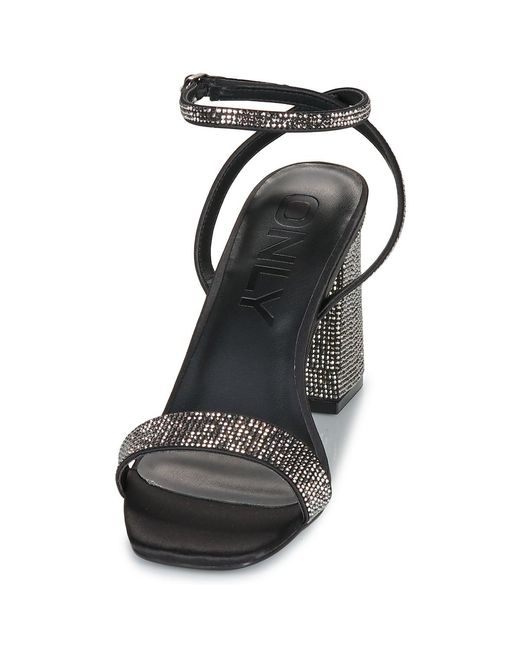 ONLY Black Heeled Sandals Onlalyx-28 Bling Heeled Sandal