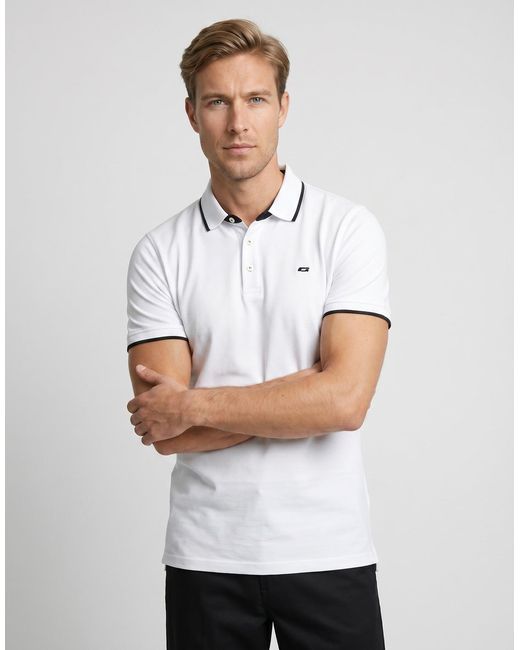 Jack & Jones White Men's Polo Shirt for men