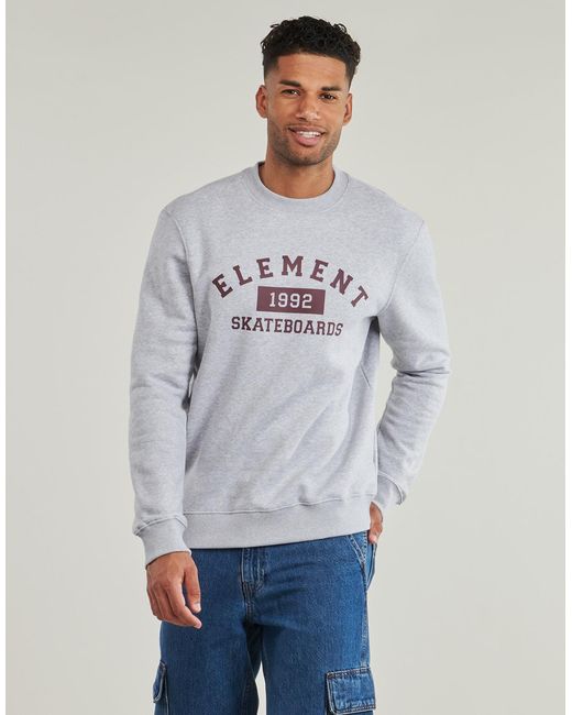 Element Gray Sweatshirts Home Team Cr for men
