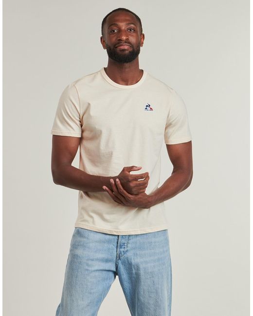 Le Coq Sportif White T Shirt Ess Tee Ss N°1 M for men