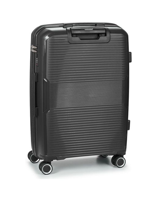 David Jones Black Hard Suitcase Ba-8005 72l Medium