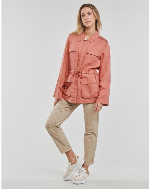ONLY Pink Parka Onlkenya Life Utility Jacket Cc