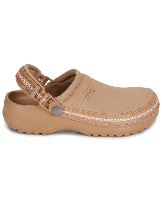 CROCSTM Natural Clogs (shoes) Cs Crafted Vegan Suede Stitch