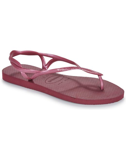 Havaianas Purple Flat Sandals Luna