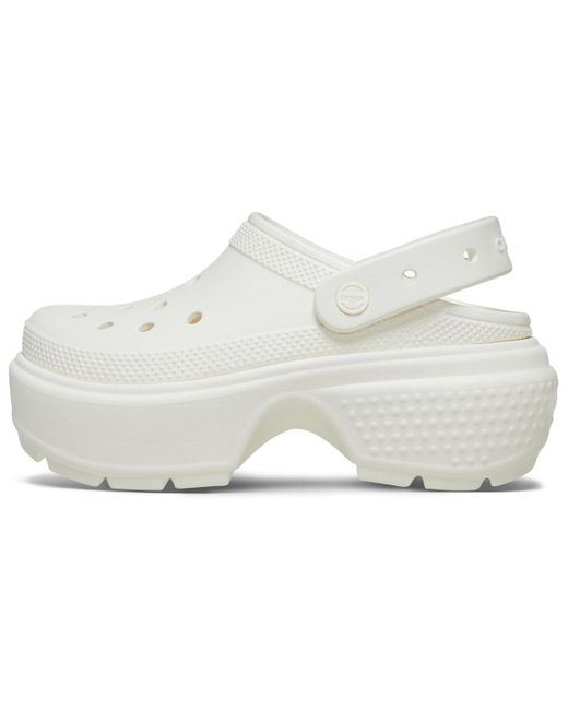 CROCSTM White Clogs (shoes) Stomp Clog