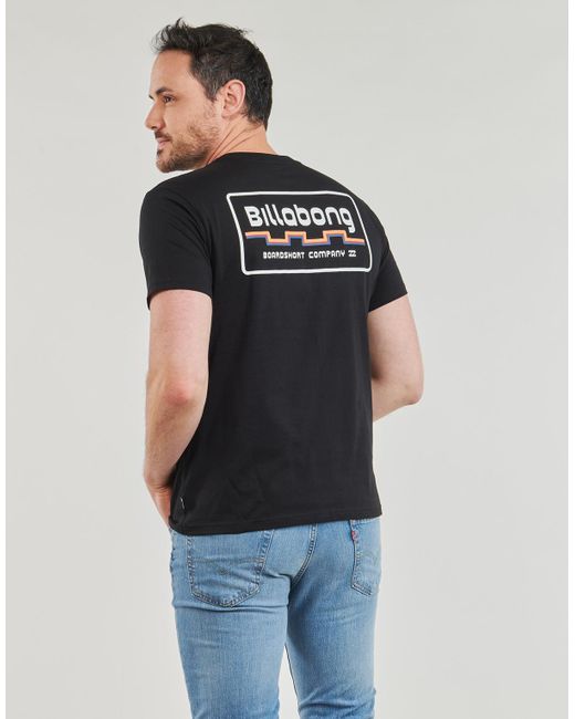 Billabong Black T Shirt Walled Ss for men
