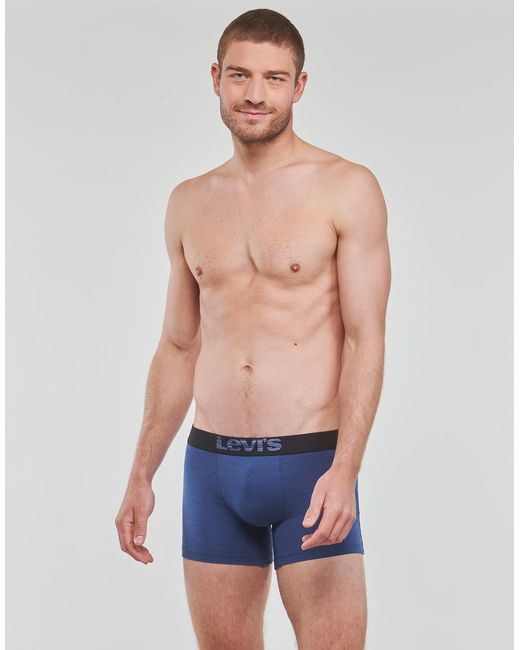 Levi's Blue Boxer Shorts Optical Illusion Pack X2 for men